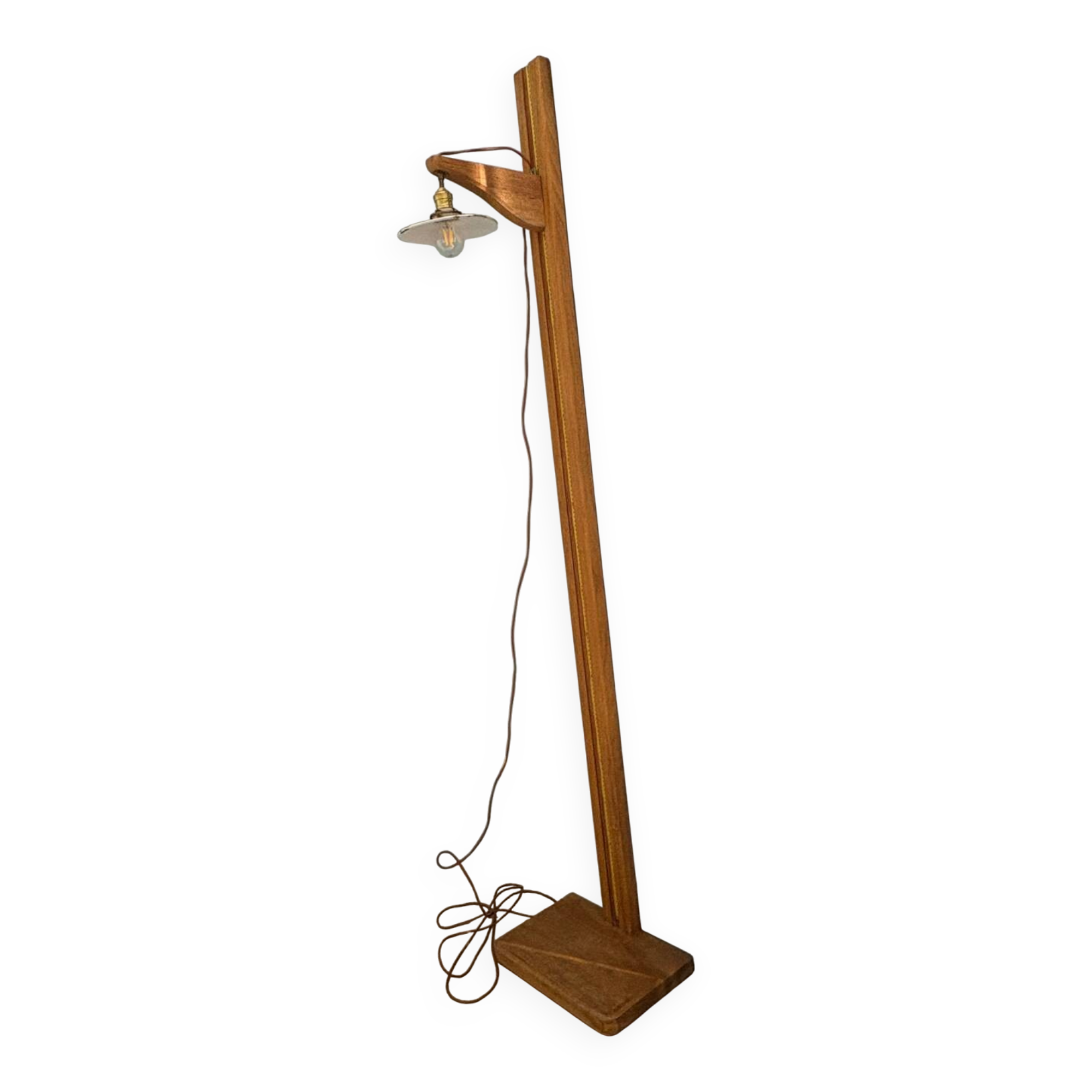 Lampadaire sculpturale - ancienne toise médicale détournée - unique