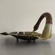 Adorable decorative centrepiece sculpture in the shape of a brass duck, 1970s, Germany.