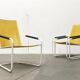 Mid-century Modern German Mauser stackable garden chairs, set of 3.