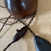 Lampe fer forgé, câble tissu 2M, abat-jour coton
