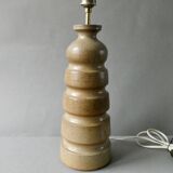 Large stoneware lamp base, signed Jean-Luc Noël, 1980s-90s