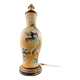 Very large dragon lamp on a yellow background in well-fired Vietnamese stoneware.