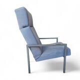 Gijs van der Sluis high back arm chair light grey