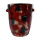 Pot ceramic enamelled spotted drips