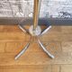 Chrome metal coat rack parrot