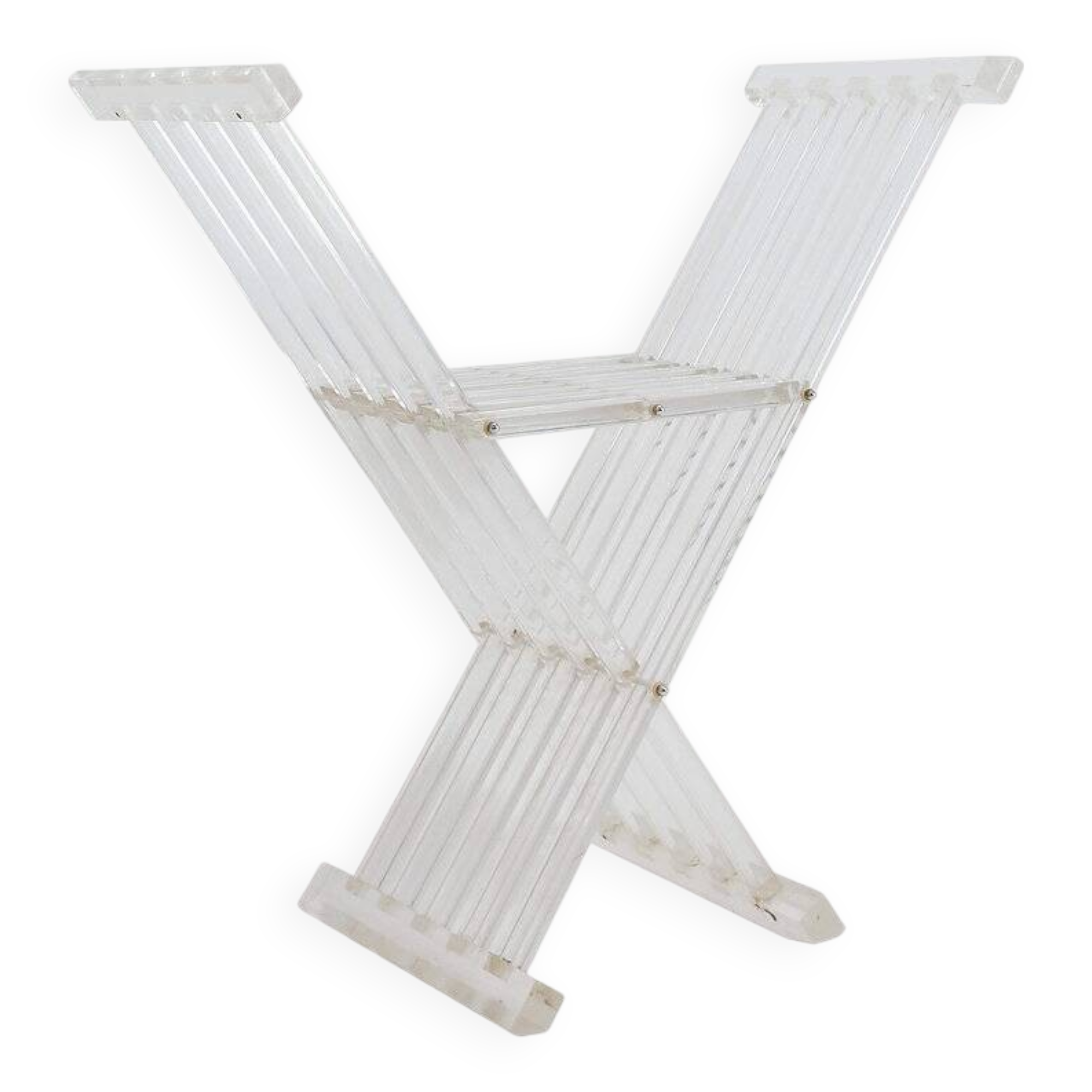 "Transparency" collection By David Lange "Dagobert" Curule seat - 1970s