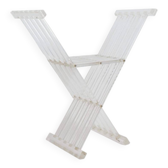 "Transparence" collection By David Lange "Dagobert" Curule seat - 1970s