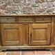 19th-century fir sideboard with 2 doors and 3 drawers