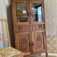 Old small glass display cabinet from the early 20th century.