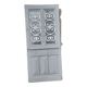 porte d'entrée vitrée en chêne
