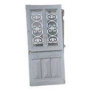porte d'entrée vitrée en chêne