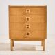 Oak chest of drawers with four drawers