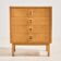Oak chest of drawers with four drawers