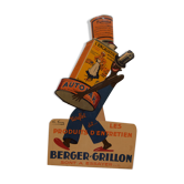 Ancien carton publicitaire Berger - Grillon