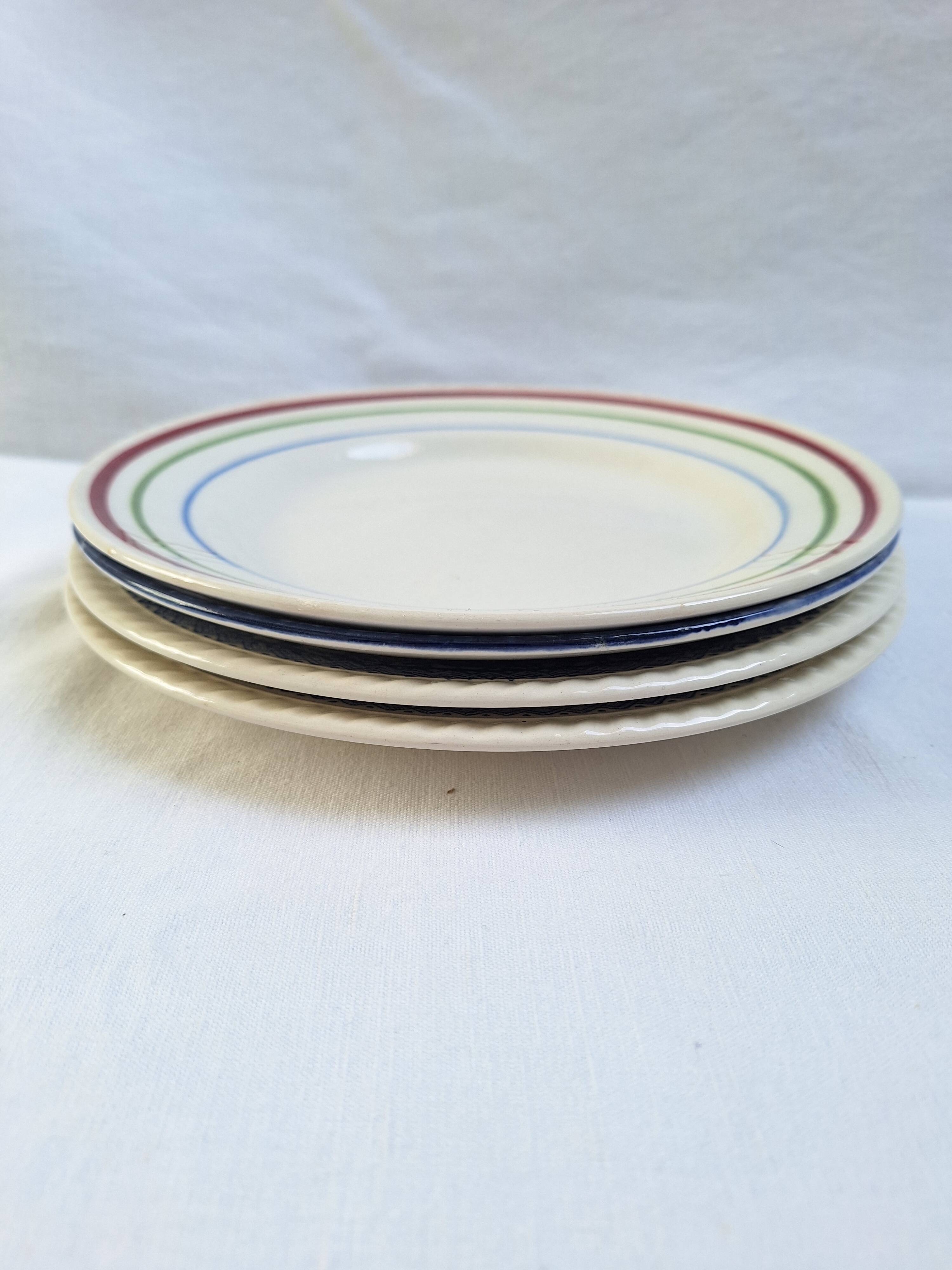 Flat plates Gien, Sarreguemines, Digoin