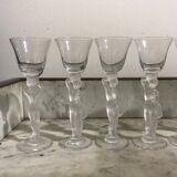11 crystal liqueur glasses from bacchus