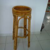 Tabourets de bar en rotin