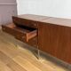 Mahogany Enfilade & Chrome Legs by Luigi Bartolini Vintage 1960