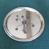 Tea service or coffee in chromed copper with tray year 70