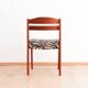 Danish teak dining chairs with zebra print from Boltinge Stølefabrik