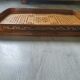 Old wood top, golden and wicker flower work