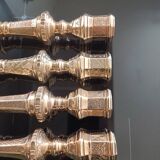 Louis XV chiseled bronze candlesticks