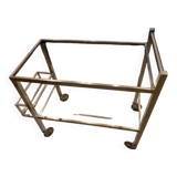 Rolling table attributed to Jacques Adnet