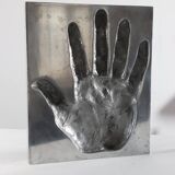 Aluminium sculpture of the protophotographic artwork by Ron Adzak.