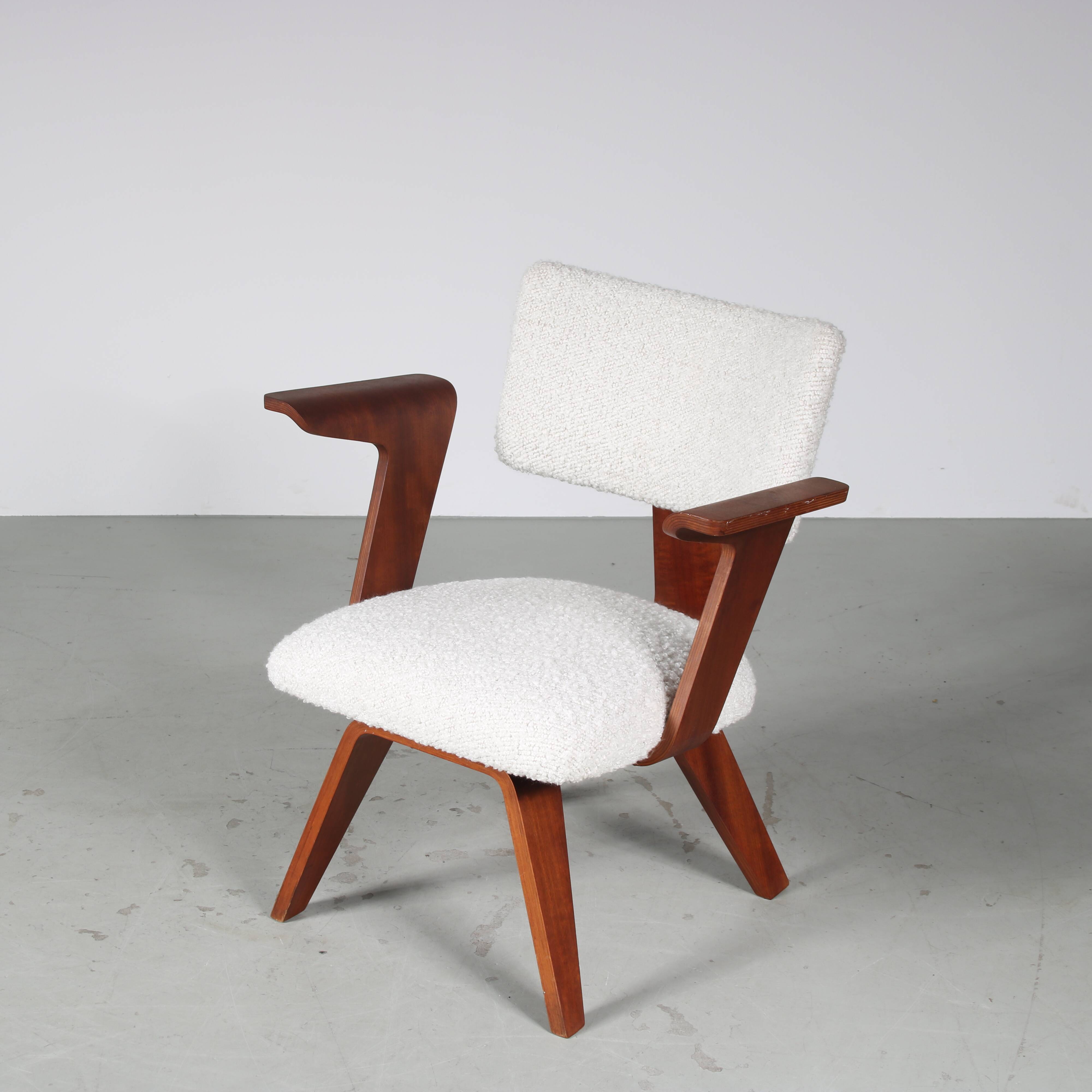 Cor Alons Easy Chair for De Boer Gouda, Netherlands 1950