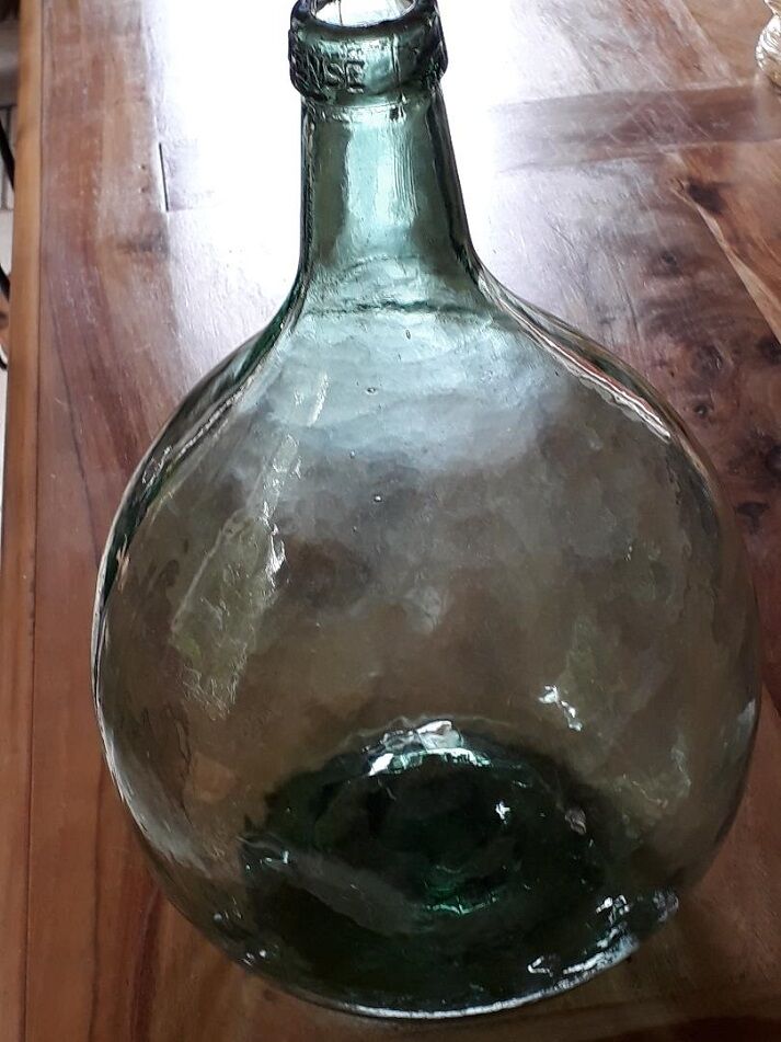 Demijohn Aleyense bluish green