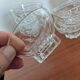 11 French moulded glass cups – 1970s