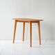 Table basse suédoise vintage de Nordiska Kompaniet en teck et chêne
