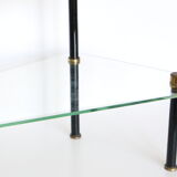 Glass coffee table, display, Dakora Nantes, 1950