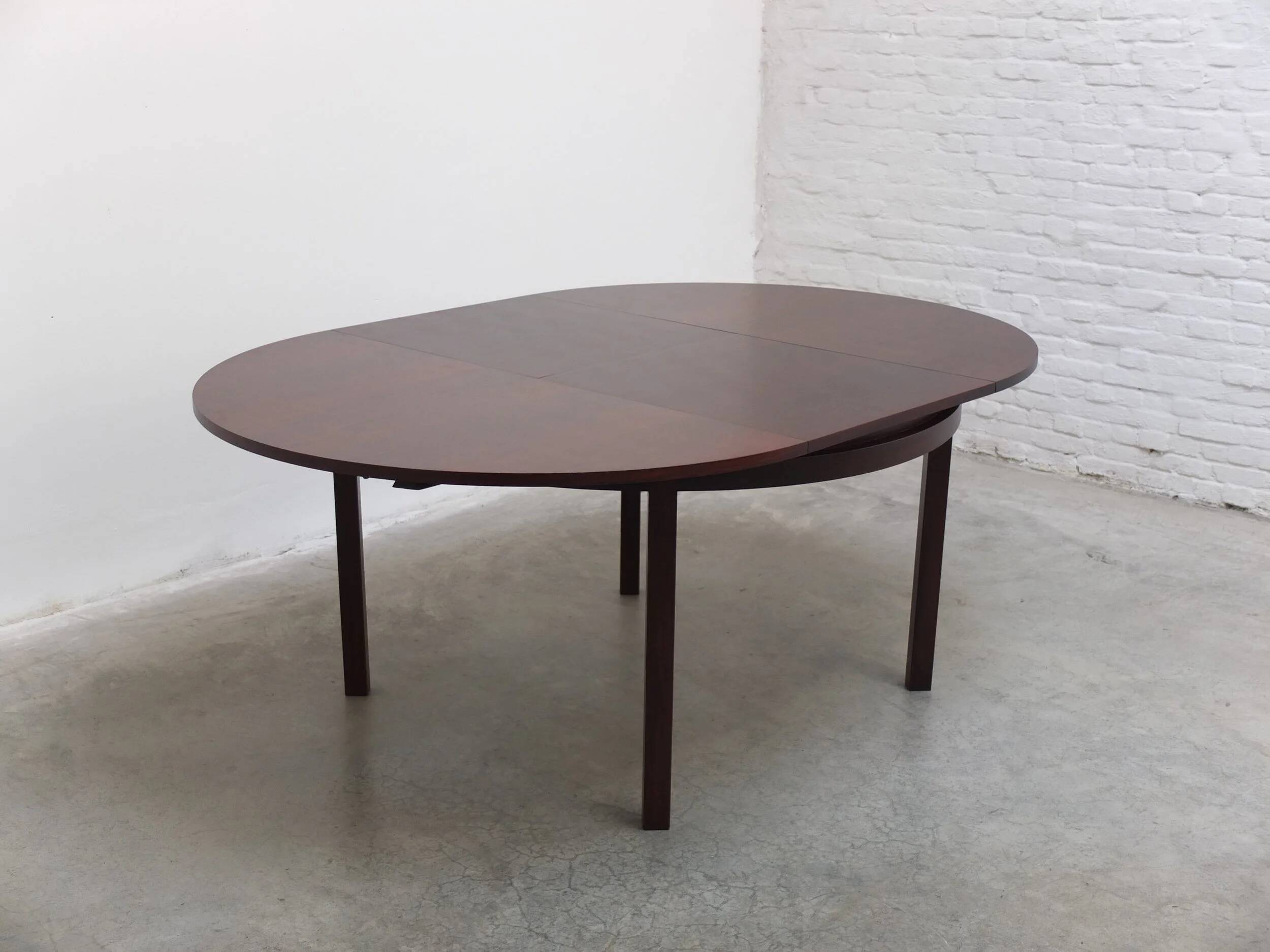 Round to oval extendable dining set by Alfred Hendrickx for Belform, 1960s