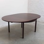 Extendable round to oval dining set by Alfred Hendrickx for Belform, 1960s.