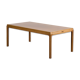 Mid-Century Modern Oak Coffee Table with Pull-Out Black Tops, 1960s