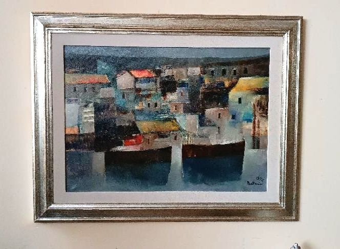 Oil painting on canvas - Marine - 1976 Lido Bettarini canvas 70x50 cm