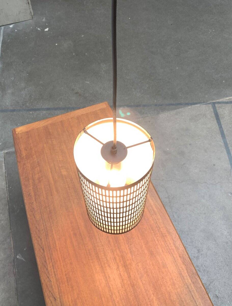 Mid-century minimalist perforated pendant, 1960s