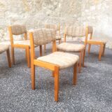 Set of six vintage designer chairs