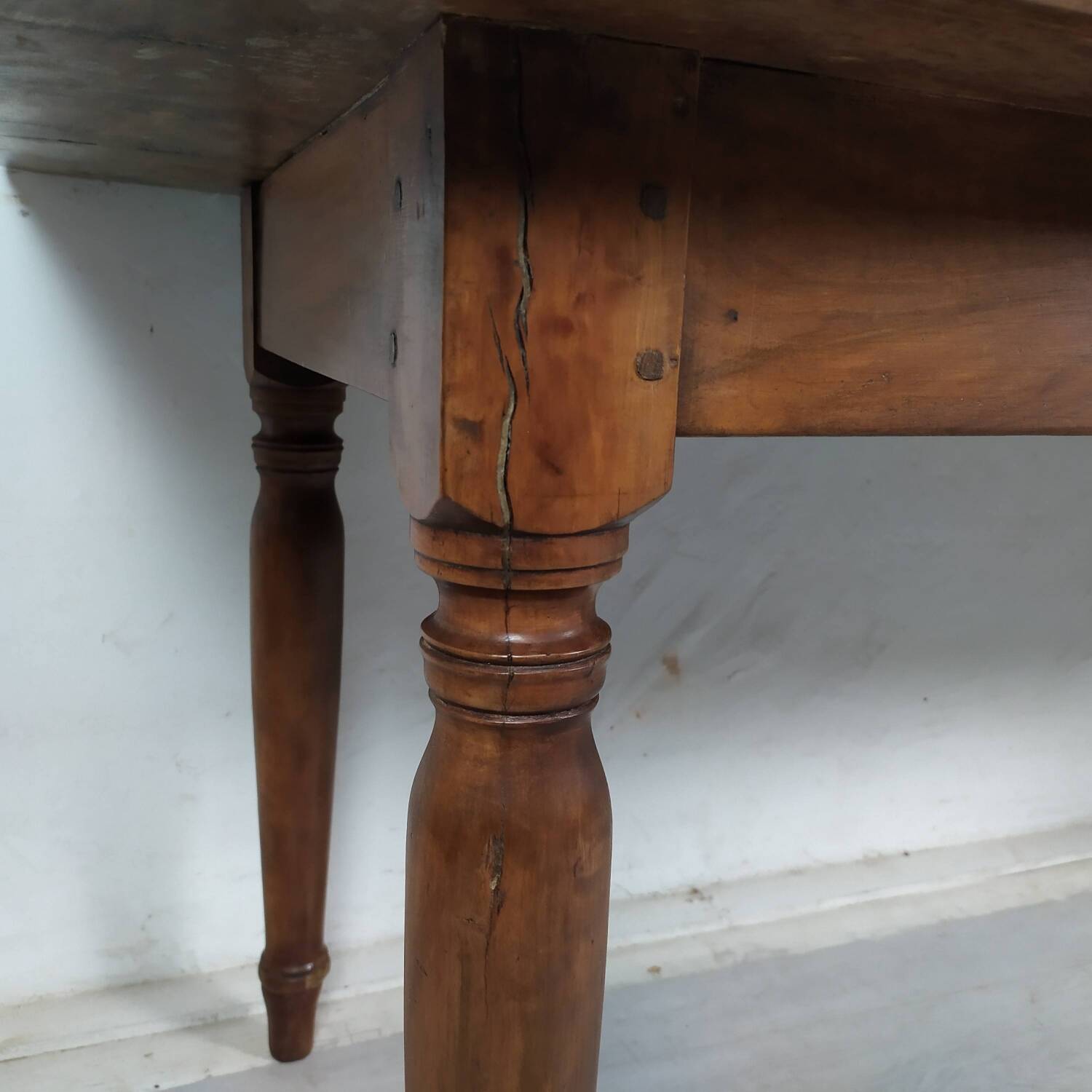 Walnut farmhouse table