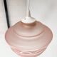 Pink glass ceiling lamp (per piece), 1960s