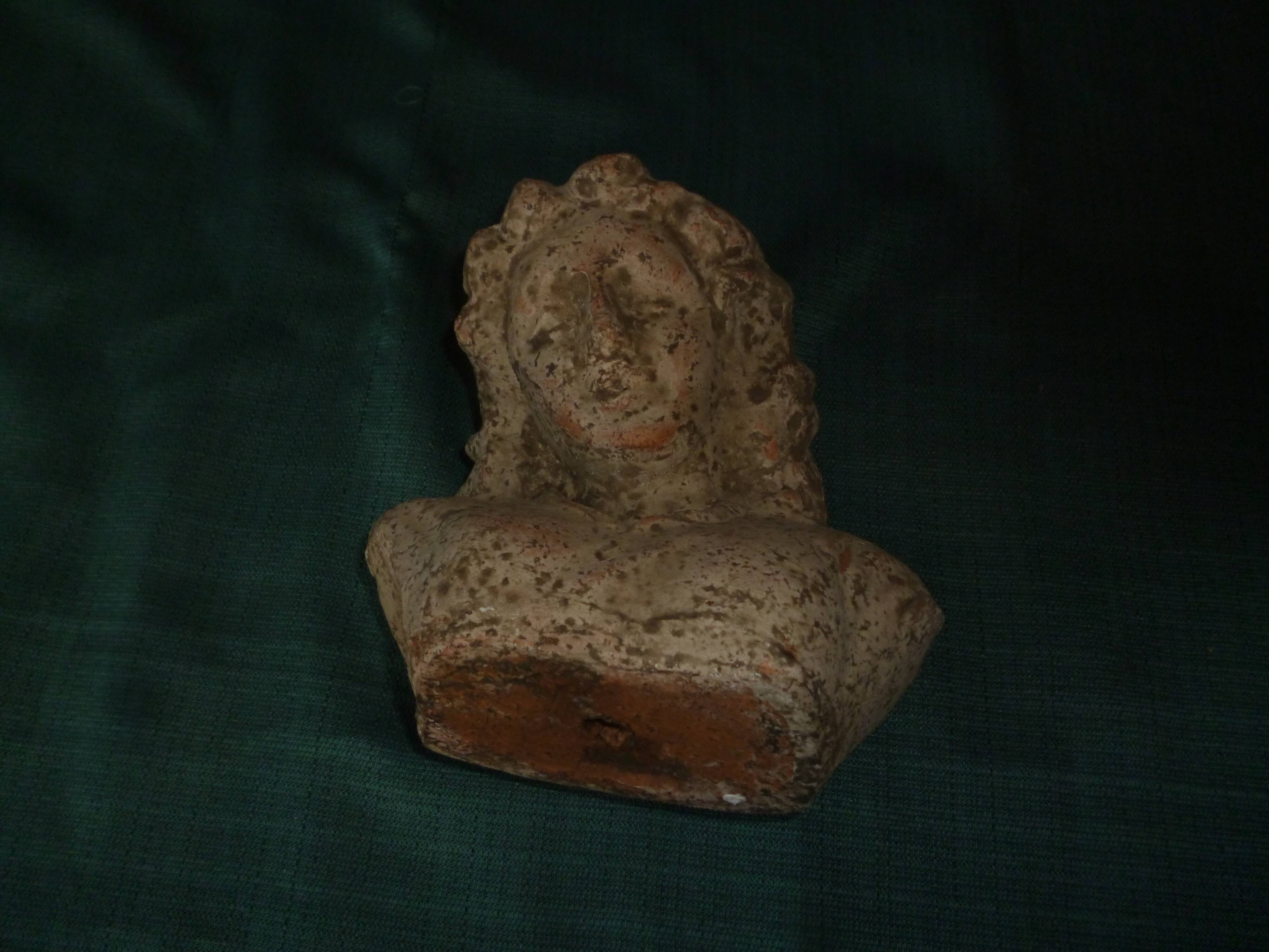 Antique terracotta bust