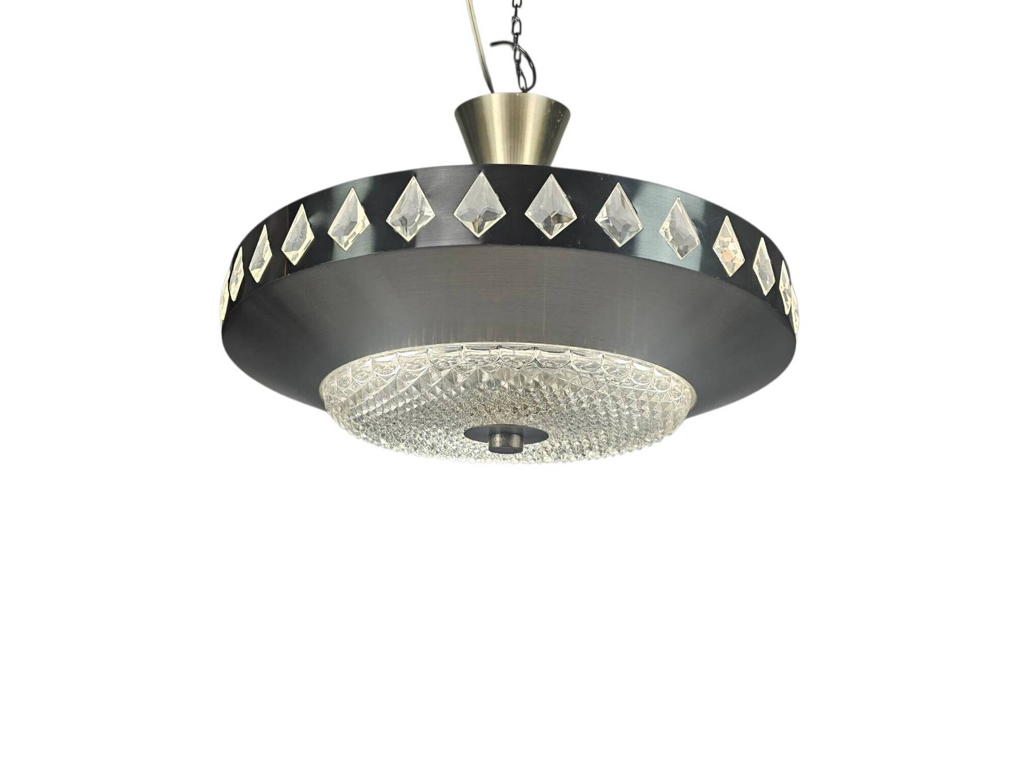 Vitrika - Orrefors - Carl Fagerlund - UFO lamp - Sweden - 1960s