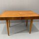 Table à manger réglable en noyer par Setona, années 1950, Tchécoslovaquie