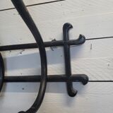Antique coat rack in curved wood 5 hooks