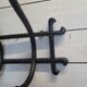 Antique coat rack in curved wood 5 hooks