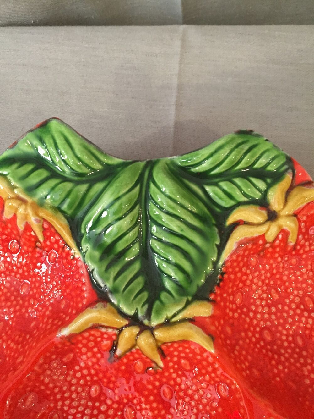 Vintage strawberry-shaped beggar or servant