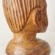 Hand Carved African Ebony Woman Bust: Vintage Tribal Sculpture