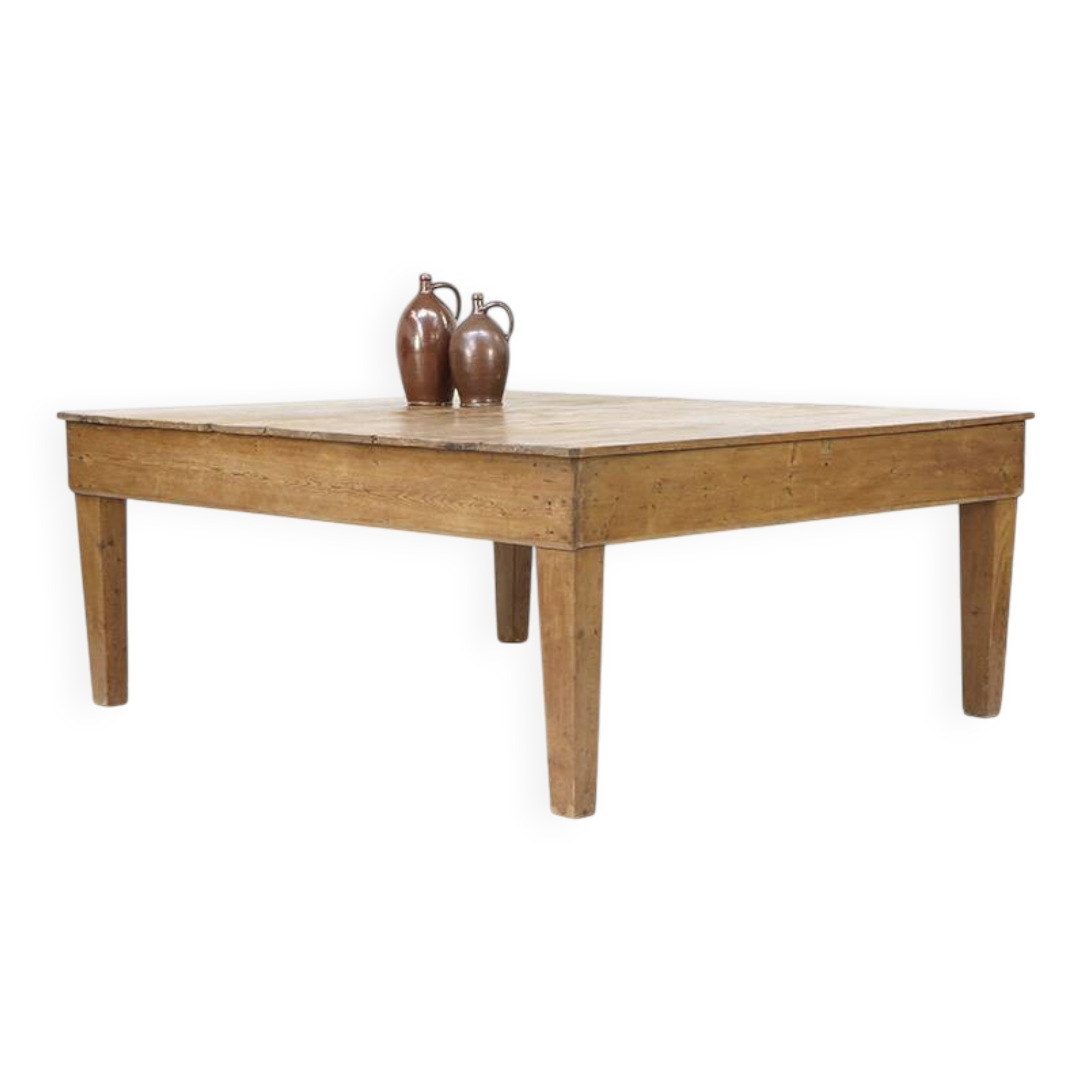 Extremely Large almost Square Pine Textile Work Table