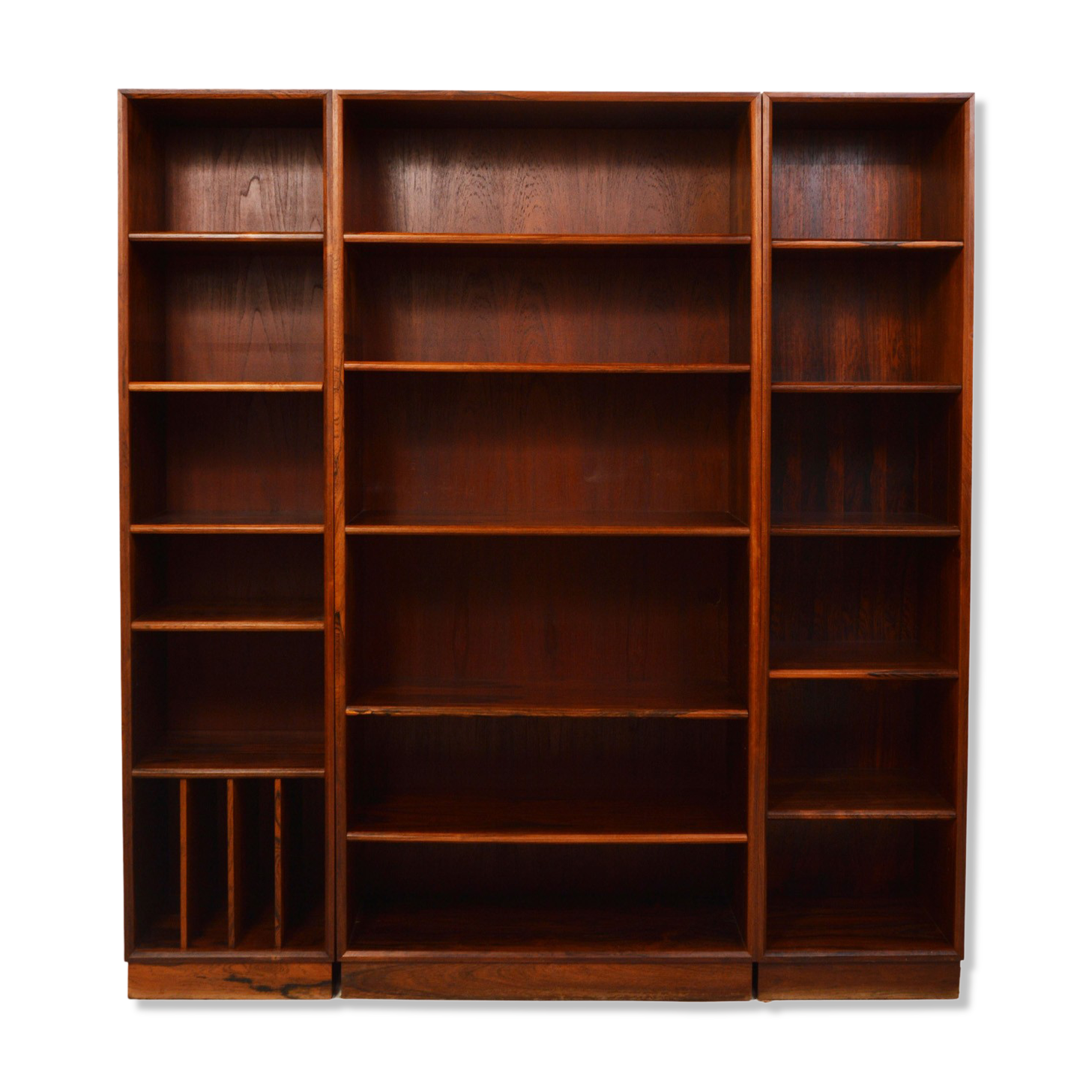 Scandinavian rosewood library 3 parts 1960